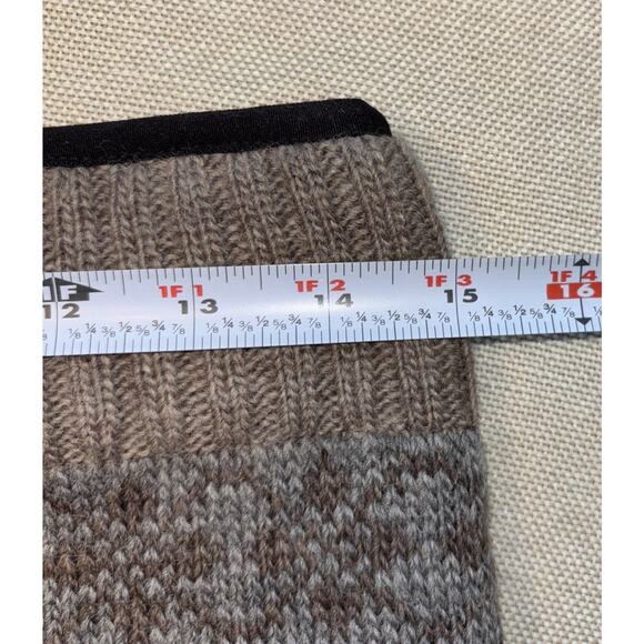 Everest Designs Wool Skirt Gray Nordic Fair Isle Medium M Lined - Picture 6 of 9